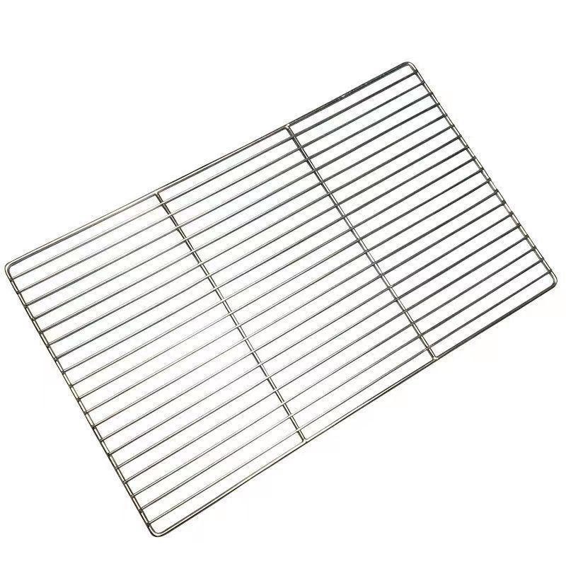 Stainless Steel Barbecue Mesh Barbecue Grill Rectangular Household Strip Grill Cake Cooling Baking Tool