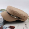 Small buckle flat top khaki
