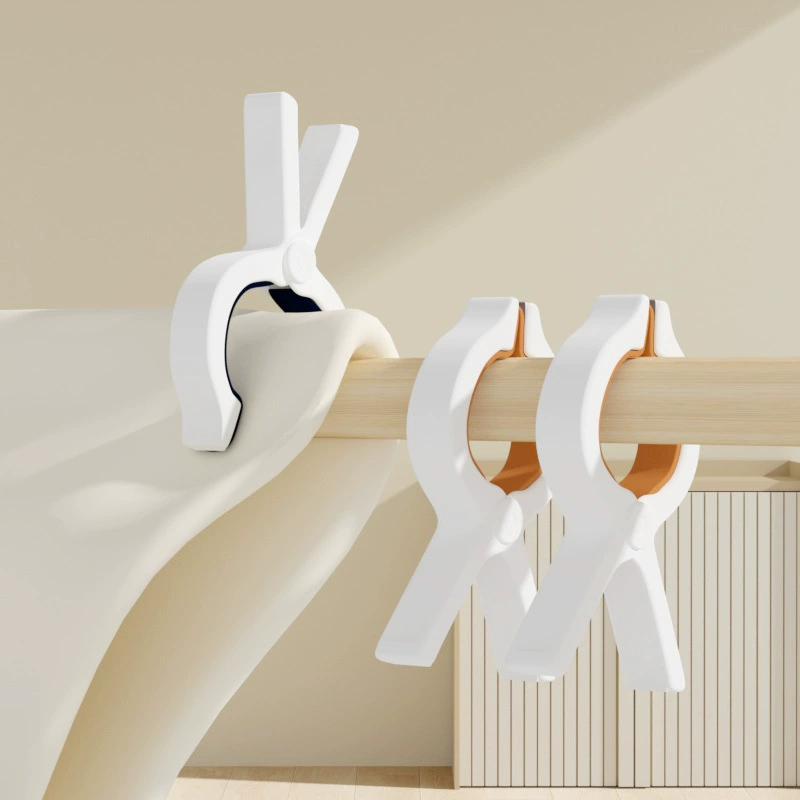 Ветрозащитные прищепки для сушки одеял, большие пластиковые зажимы для бесшовного крепления простыней, нескользящая сушилка для одежды.