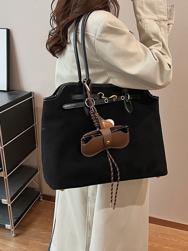Bolsa de viaje de peluche esmerilada 2025 nuevo retro transfronterizo de gran capacidad de viaje de hombro bolsa