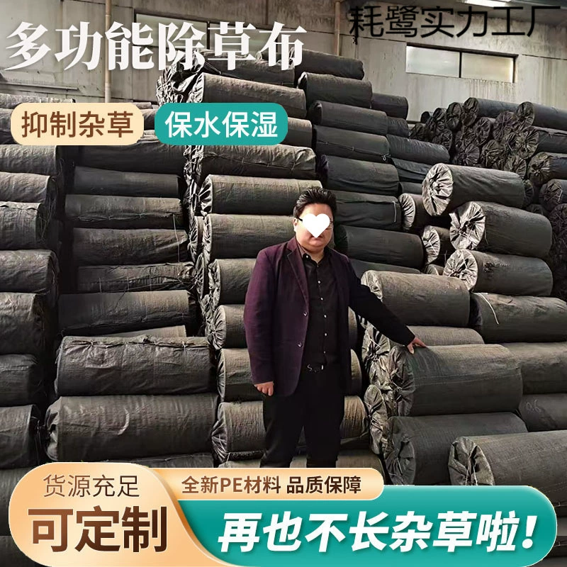 Новый сад с защитой от травы в горном лесу