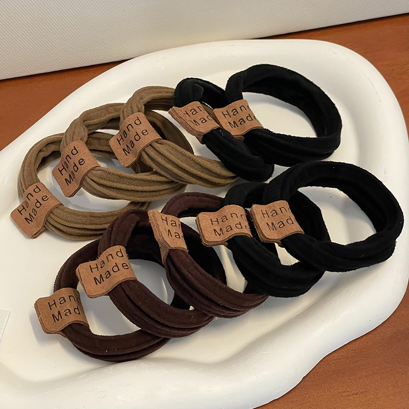 Cuerda para el cabello que no deja marcas de alta elasticidad, cuerda para la cabeza de mujer, lazo para el cabello de oso simple y lindo, accesorios para el cabello de cola de caballo alta, sombreros nuevos 2025