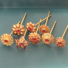 新款爆款发簪西双版纳傣族头饰民族套装泰式复古网红傣族头饰发针