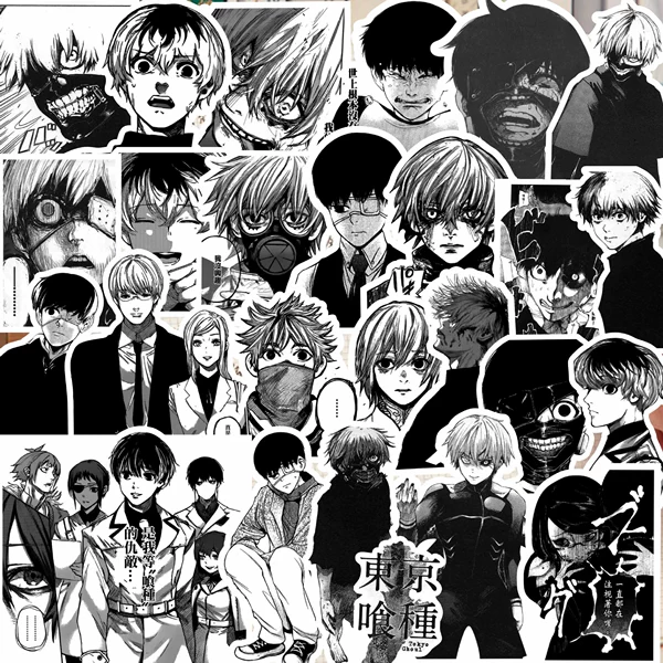 Наклейки Tokyo Ghoul, 67 шт.