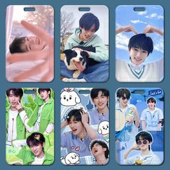 Song Yaxuan card holder wholesale plastic slider student school card meal card name card small card work card holder access control bus