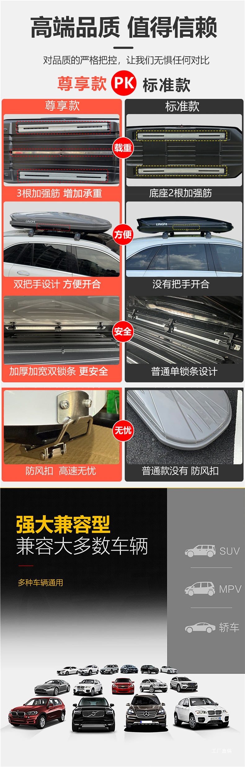 Roof Box Suv Car Luggage Rack Byd Song Pro Yuan Plus Tang Dm-I Special Roof Rack