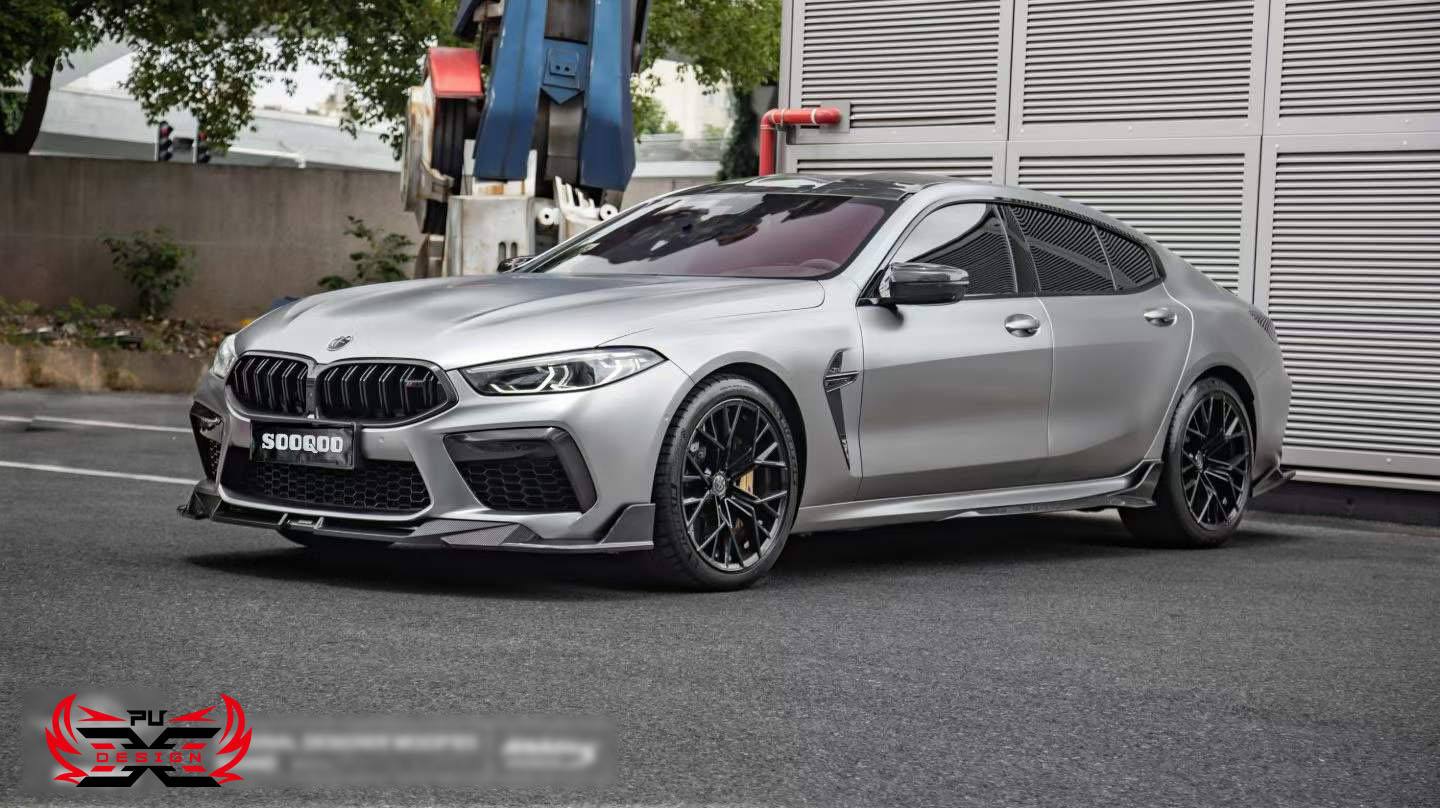 Suitable for BMW 8 Series BMW M8 F91 F92 F93 front bumper exterior trim front air spoiler carbon fiber modification parts
