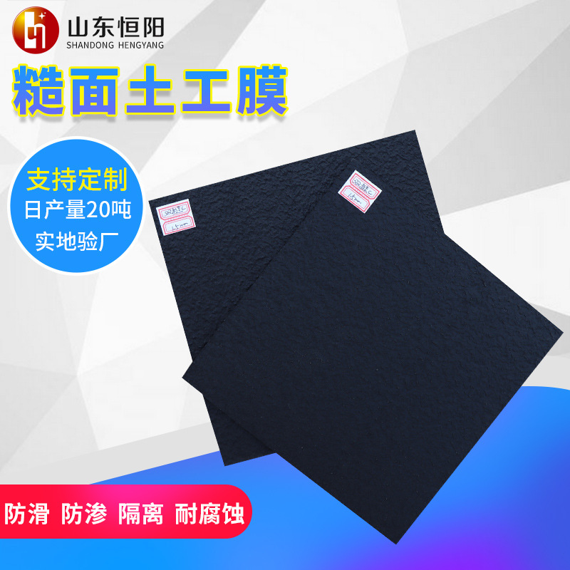 单双糙面hdpe防渗膜尾矿治理工程用环保用糙面高密度聚乙烯土工膜