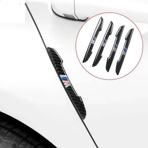 Car door handle crash bar handle handle wrist scratch guard handle protective carbon fiber texture door edge decorative strip
