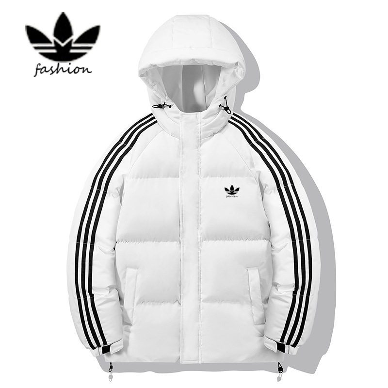 Ropa de hombre transfronteriza 2024 invierno clásico de algodón de tres barras hombre pareja deportiva pan al aire libre chaqueta de algodón chaqueta mujer