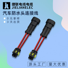 HID氙气灯2孔插接件线束 DJ7021-1.5-11/21公对母汽车防水电源线
