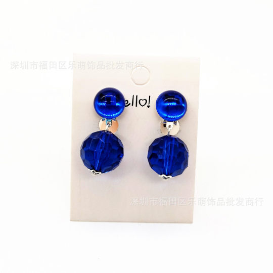 Cartoon Game Jewelry Princess Biki Daisy Mirabe Same Necklace Ear Clip Gem Glass Beads Girl Toy