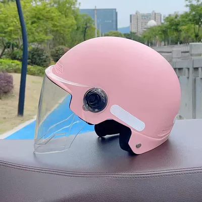 Motosiklet kaskı (dəbilqə) Autumn and Winter Electric Vehicle Motorcycle - new-national-standard-3c-pink-hd-long-lenses-lenses-are-not-anti-fog-one-size-fits-all