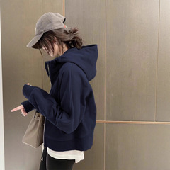秋季外套女款2025新款初秋季韩系穿搭运动小个子短款卫衣夹克