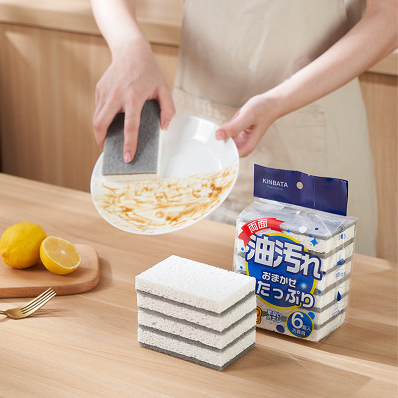 日本kinbata皿洗いスポンジ拭き百洁布キッチン雑巾魔力拭き吸水耐久スポンジ清潔布|undefined