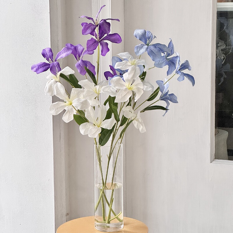 Artificial Flower Flame Orchid Lily Oil Painting Color Home Living Room Hotel Decoration Wedding Decoration Fake Flower Shooting Props Artificial Flower Flame Orchid Lily Oil Painting Color Home Living Room Hotel Decoration Wedding Decoration Fake Flower Shooting Props