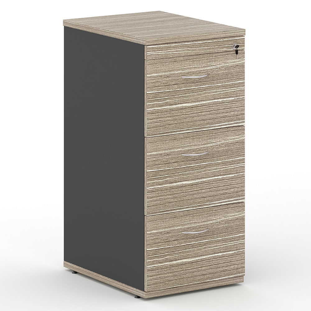 Archivador tipo cajón con cerradura archivador de oficina tres cajones armario de tres cubos simple gabinete de información de oficina financiera image 6