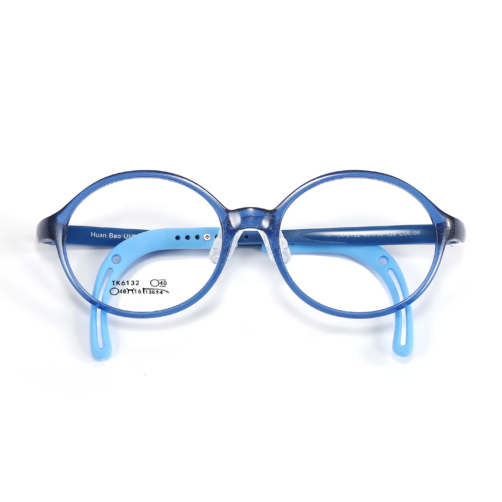 Tomate mismo estilo pezón almohadilla de Nariz de silicona para niños gafas lindas marco gafas ajustables pierna se puede equipar con gafas Danyang al por mayor