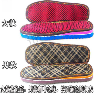Wholesale Ruiziniu Hand-Woven Foam Men's and Women's Slippers with Free Shipping Hook Wool Cotton Slippers with Non-Slip and Wear-Resistant Soles