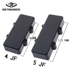 JF series bass pickup cover sand surface black closed plastic electric bass pickup cover 4 string/5 string