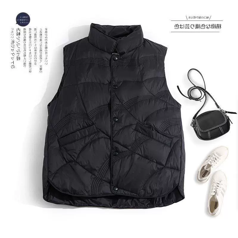 (Cross-border trading), quilted vest with down sleevless, keep warm jacket