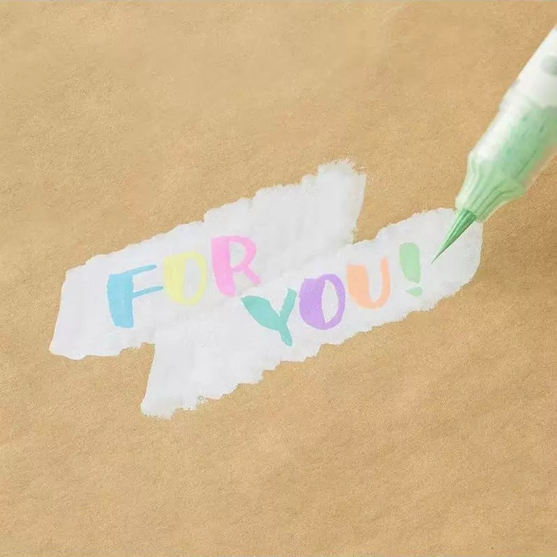 Japón Pentel Pitong leche nuevo color mariposa escritura cepillo lechoso portátil escritura científica cepillo tarjeta de felicitación pintura