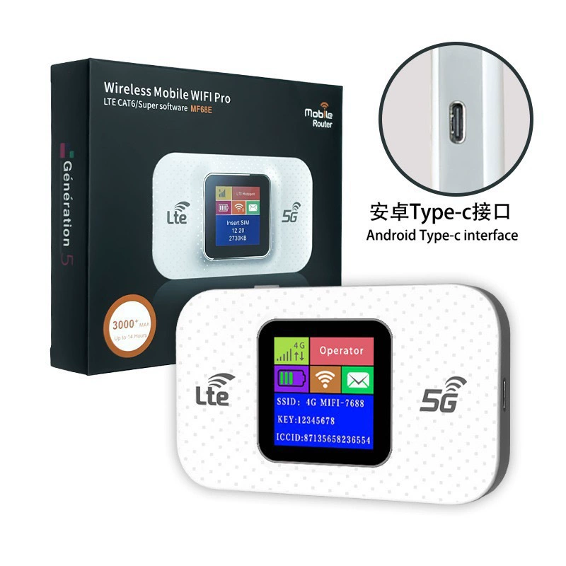 4G беспроводной маршрутизатор с разъемом для SIM-карты, Wi‑Fi хотспот, цветной дисплей, LTE 4G маршрутизатор