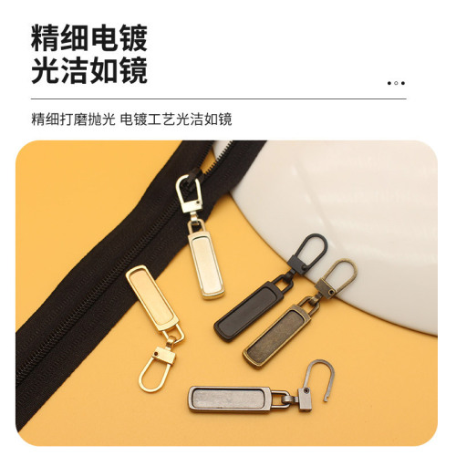 Removable zipper head replacement zipper head luggage down jacket repair universal zipper piece zipper pendant head