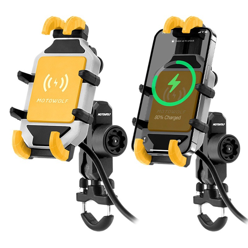 Motocicleta que monta la navegación ocho-garra soporte para teléfono móvil recargable motocicleta viaje anti-vibración absorción de choque antirrobo para llevar soporte para teléfono móvil