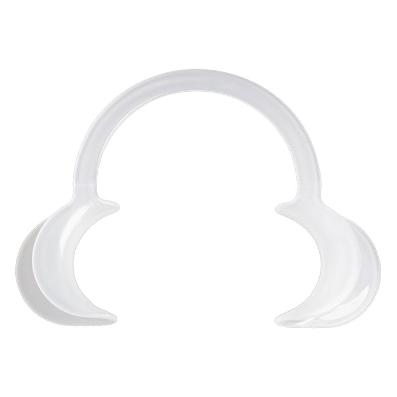 Abridor de boca de tipo C desechable de desinfección resistente a altas temperaturas blanco Modelo de plástico abridor de boca tipo C