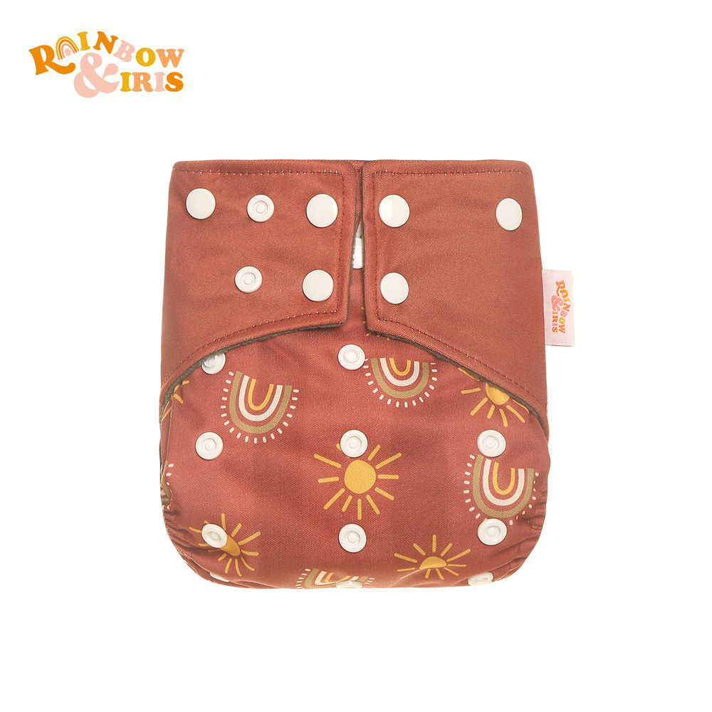 INS impresión digital de estilo occidental pañales de carbón de bambú pantalones de entrenamiento de fugas a prueba de agua anti-lado transfronterizo en stock pañal de tela