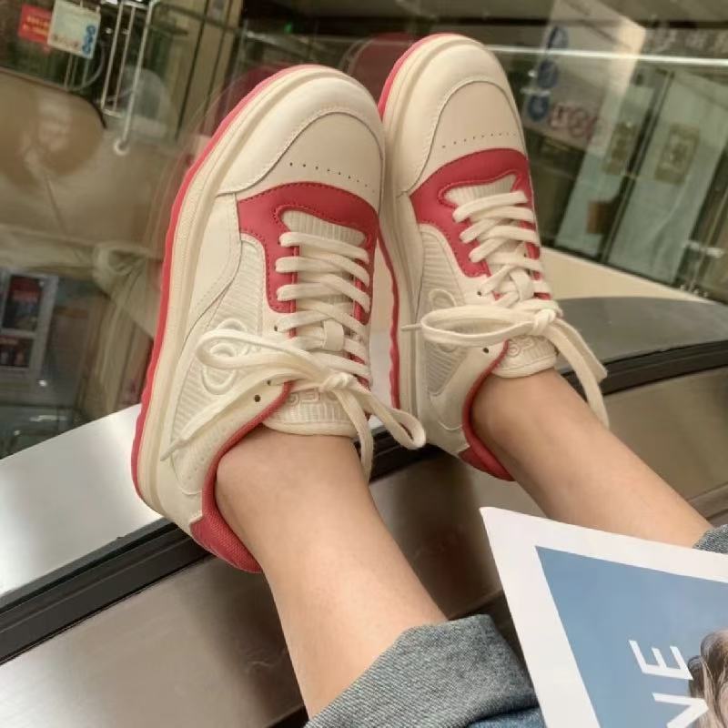25 G家真皮休闲板鞋情侣款运动平底小白鞋新款百搭帆布鞋男女同款|undefined