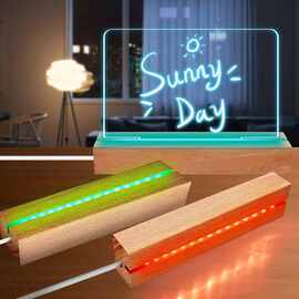 4个 颜色：图片色 材质：木 LED 木制插座 LED 灯座 USB 木制底座