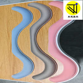 源头工厂定制莱卡布复合海绵热压成型桌面扶手垫 热压海绵垫定制