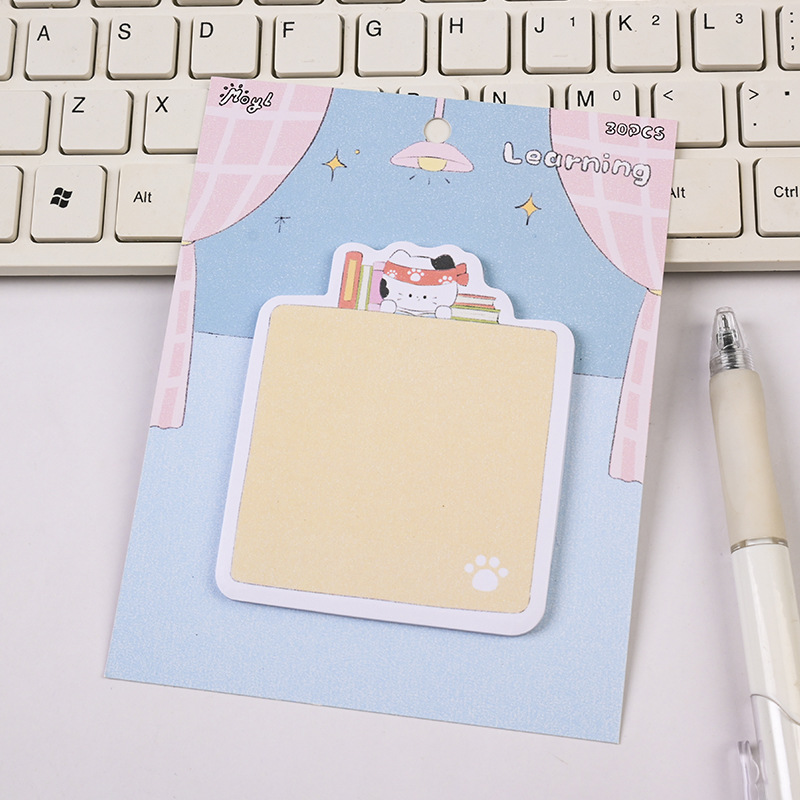 Adhesivos de gato lindo de dibujos animados