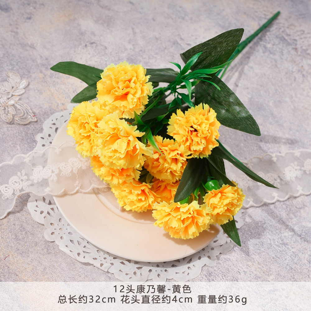 Yyy2 - 12 Claveles de cabeza - Amarillo
