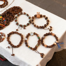 厂家货源批发咖啡豆串珠手链男女闺蜜情侣手饰编织手串网红爆款