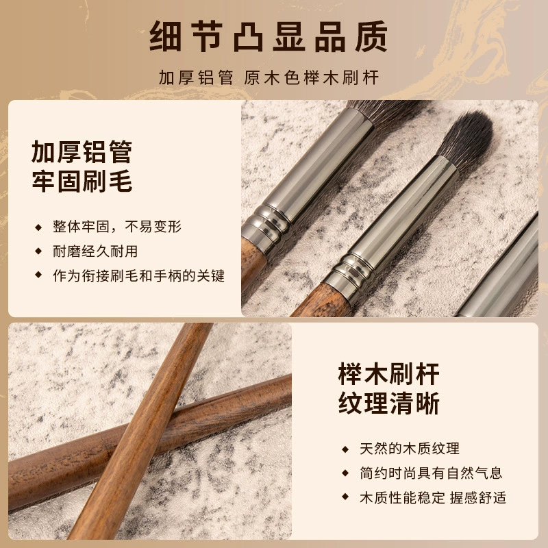 (Cross-border trading), brush, eye shadow, face blush, 8 pieces, for beginners