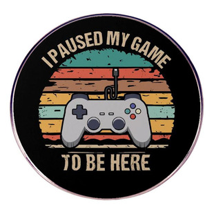 I Can Stop the Game Here Brooch Humorous English Slogan Pin Badge Metal Alloy Badge Accessories