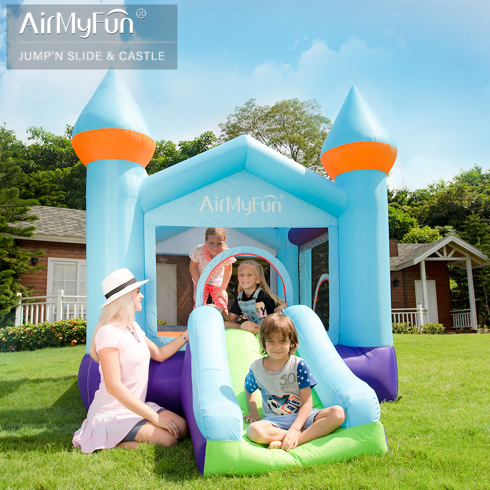 AMF | Hogar pequeño castillo para niños pequeño tobogán para el hogar pequeño castillo inflable para niños domésticos