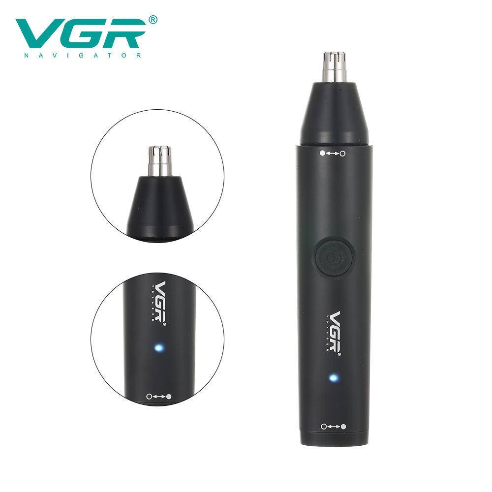 VGR two-in-one washable men's nose hair trimmer nose hair cleaner USB electric eyebrow trimmer V-613