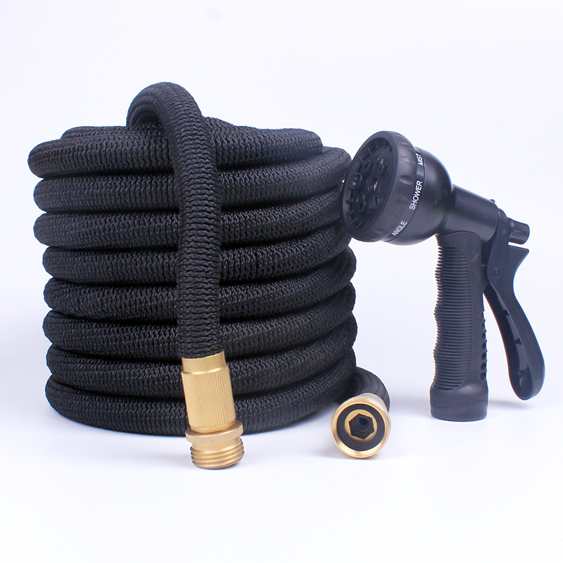 热销跨境美标3倍伸缩水管多功能家用清洁洗车水枪花园浇水水管
