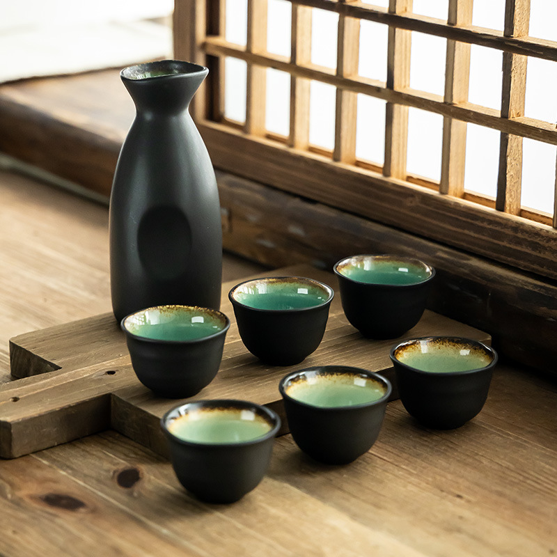 [Kits de tetra de sake] tetra de cerámica, tetra de vino, tetra de vino, tetra de cuatro tazas, tetra de sake de restaurante
