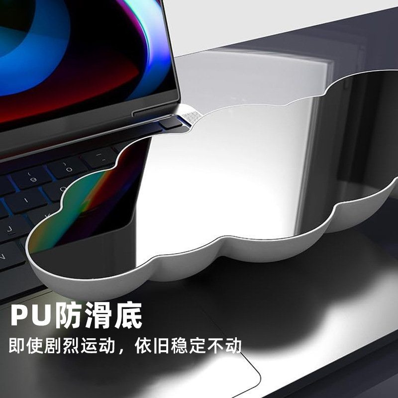 Nuevo producto transfronterizo, teclado de nube, reposamanos, reposamanos, cuero, escritorio antideslizante, soporte de muñeca para mecanografía de oficina, reposamanos para teclado