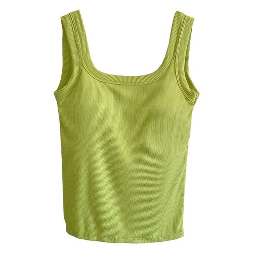 Small vest for women, summer inner wear with breast pads and suspenders for outer wear, niche white beautiful back all-in-one chic top