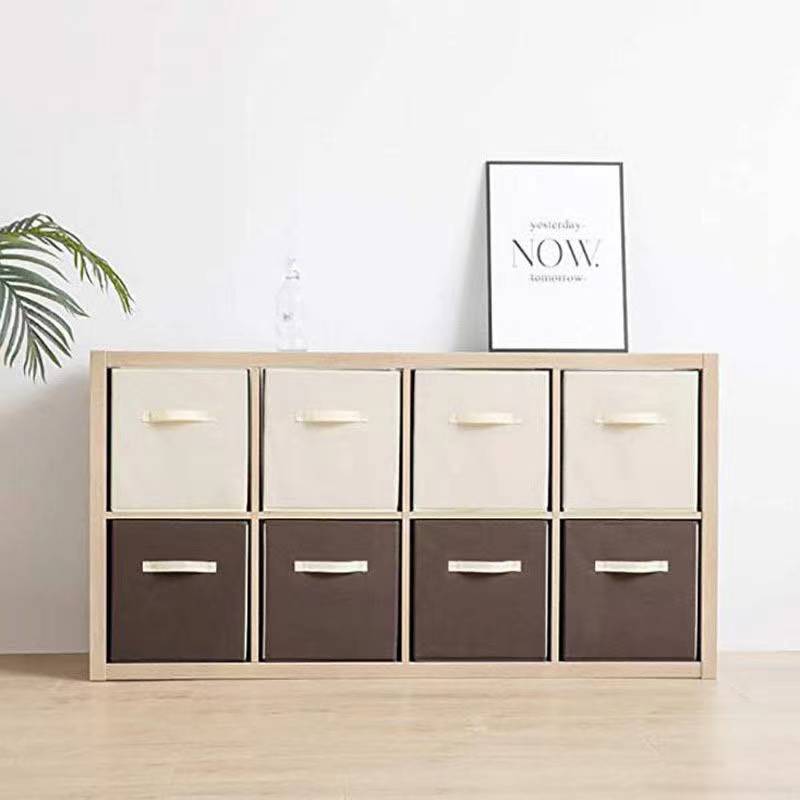 Caja de almacenamiento de ropa de tela para el hogar caja de almacenamiento de cajón plegable caja de almacenamiento de oficina en el hogar transfronteriza Venta caliente