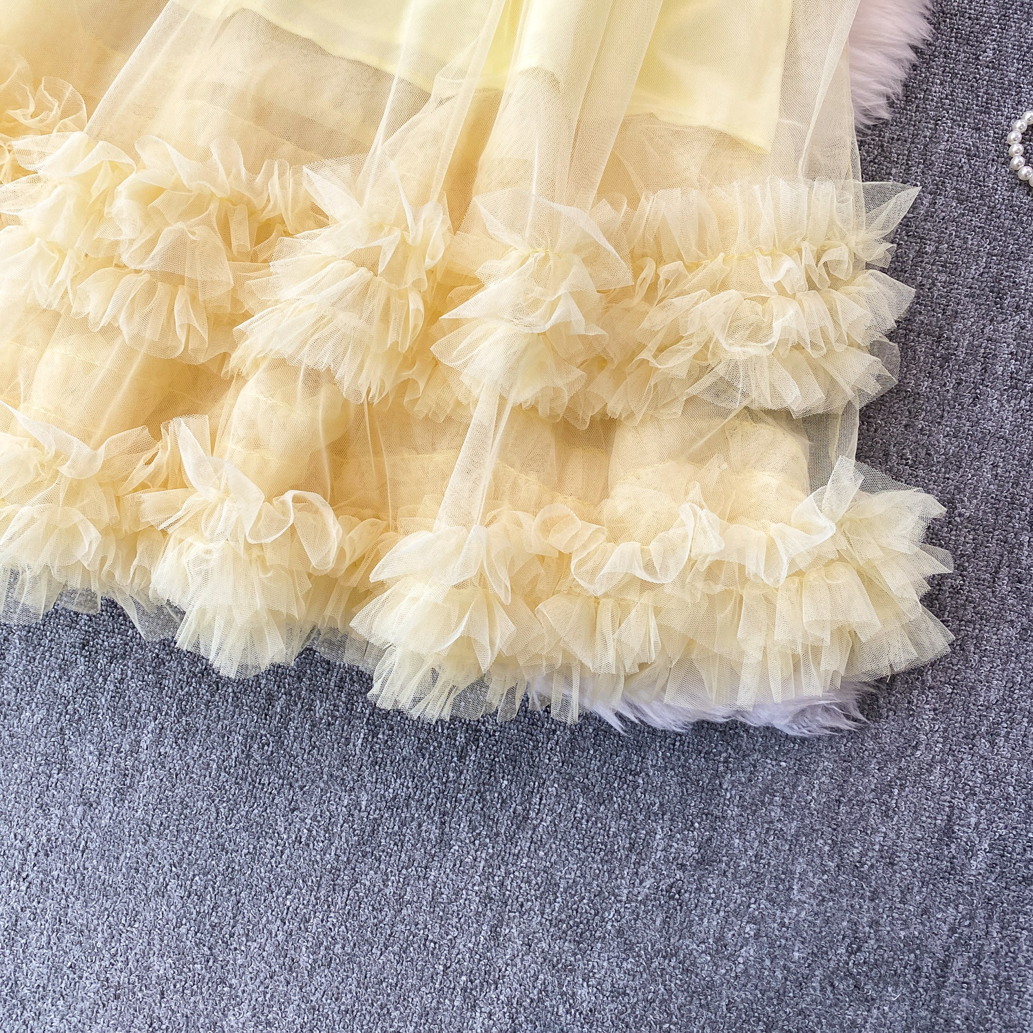 Fairy Romantic Style High-Waisted Ruffle Skirt For Women Sweet And Youthful Slimming Cake Skirt For Summer_ecoleips.com