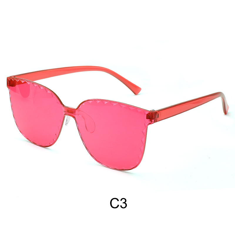 Nueva personalidad de color caramelo sin marco gafas de sol de estrellas fiesta extraña gafas de sol de pentagrama image 22