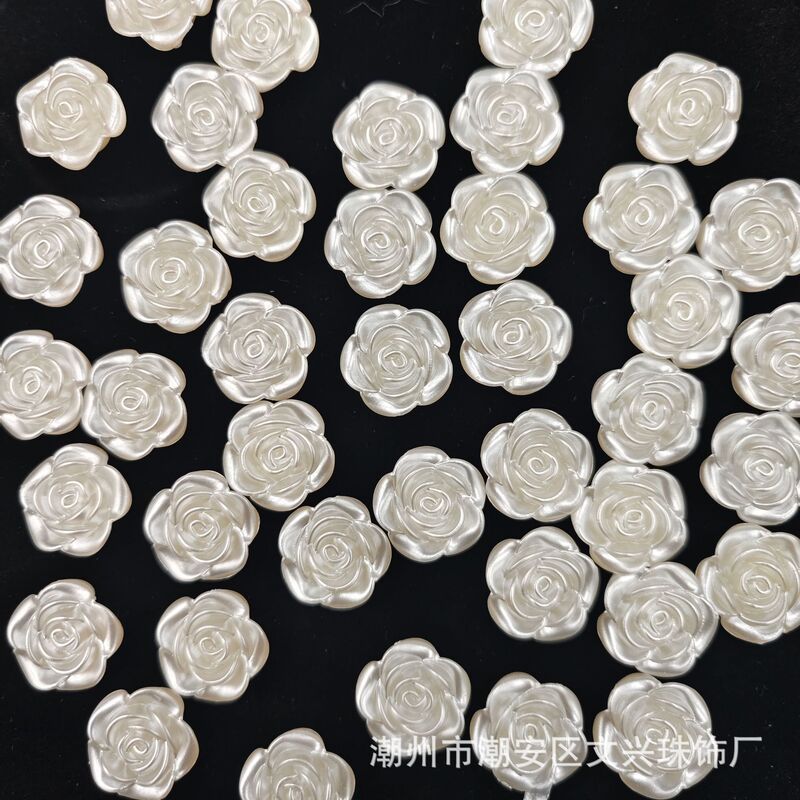 Abs imitation pearl rose diy bracelet mobile phone chain car hanging jewelry beaded accessories net red trembles live wholesale Abs imitation pearl rose diy bracelet mobile phone chain car hanging jewelry beaded accessories net red trembles live wholesale