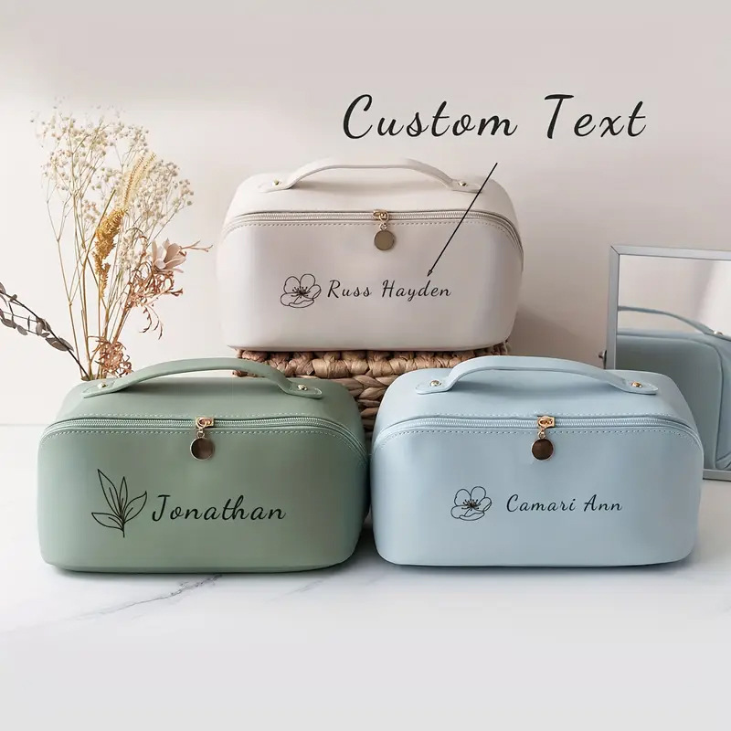 etsy personalized laser customized cosmetic bag large capacity high-end sense portable cosmetic case ladies portable wash and gargle storage etsy personalized laser customized cosmetic bag large capacity high-end sense portable cosmetic case ladies portable wash and gargle storage
